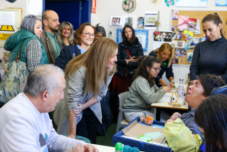 Foto visita al centro ocupacional de Fuenlabrada